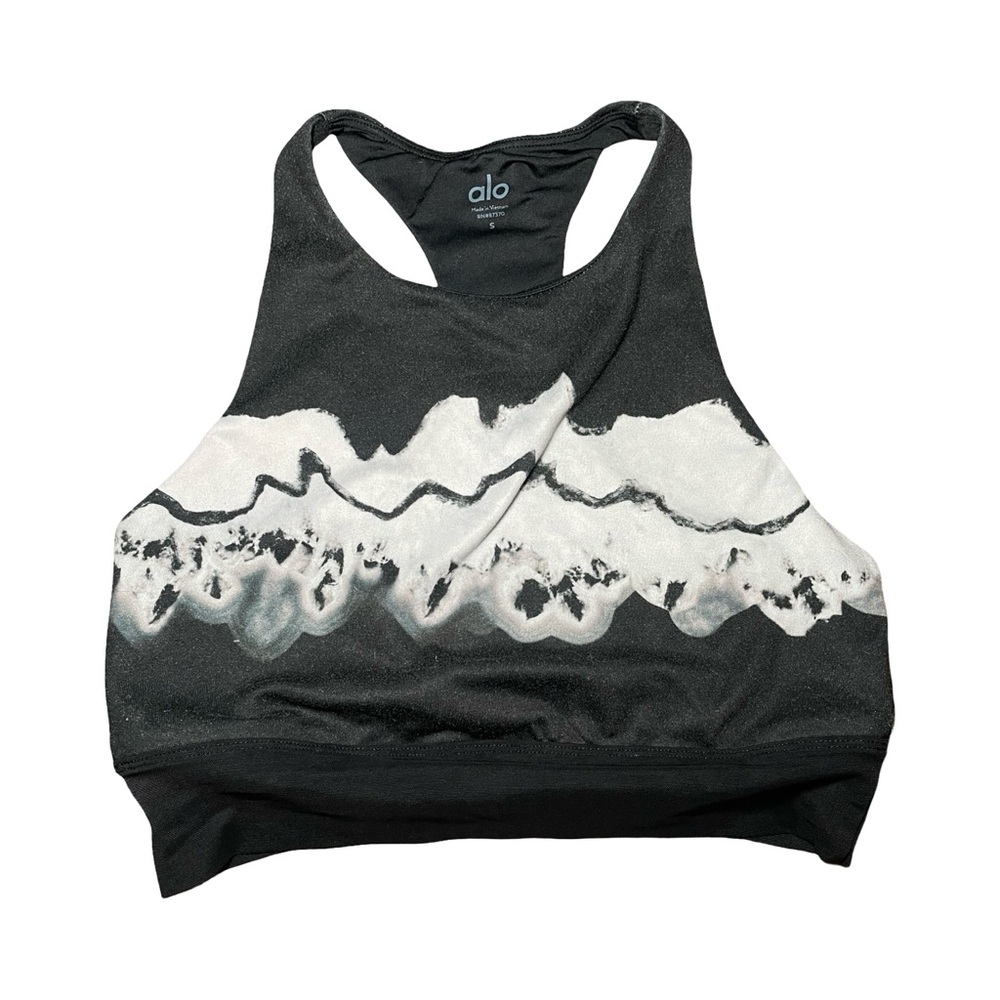 ALO Yoga Black and White Sports Bra